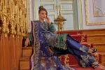 Embroidered Net 3 Pcs Suit D 04 Tarz - Image 9