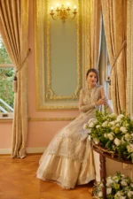 Embroidered Net 3 Pcs Suit  D 02 Shafaq - Image 10