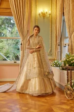 Embroidered Net 3 Pcs Suit  D 02 Shafaq - Image 8