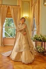 Embroidered Net 3 Pcs Suit  D 02 Shafaq - Image 6