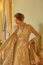 Embroidered Net 3 Pcs Suit  D 02 Shafaq - Image 4