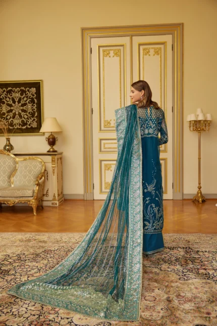 Embroidered Net Suit D 03 Arzu