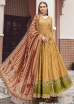 maria b Unstitched Sateen | Mustard CST-702