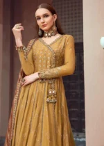 Maria B. Unstitched Sateen | Mustard CST-702