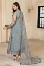 Zarif Unstitched Formal 3Pc Net Suit ZFG-07 - Image 5