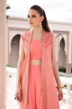 Maria B. Unstitched Sateen | Candy Pink CST-701 - Image 5