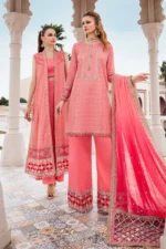 Maria B. Unstitched Sateen | Candy Pink CST-701 - Image 8