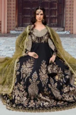 Maria B. Unstitched Sateen | Black CST-703 - Image 7