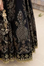 Maria B. Unstitched Sateen | Black CST-703 - Image 9