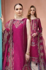 Maria B. Unstitched Sateen | Magenta CST-704 - Image 4