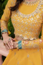 Maria B. Unstitched Sateen | Yellow CST-705 - Image 6