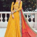 Maria B. Unstitched Sateen | Yellow CST-705