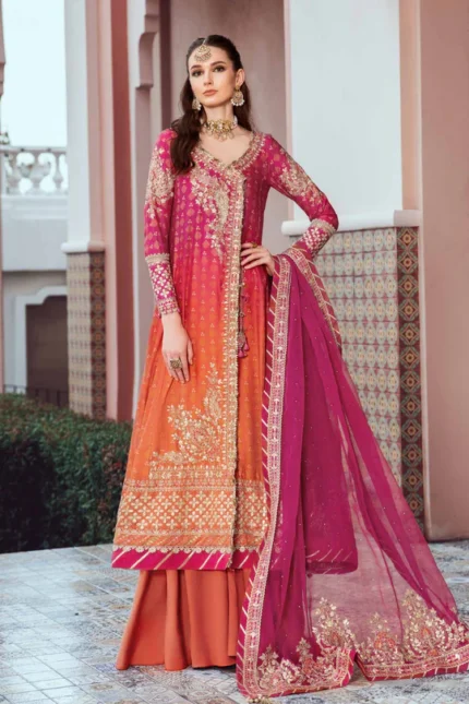 MARIA B Unstitched Sateen | Fuchsia Pink CST-709