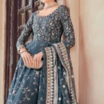 Maria B. Unstitched Sateen | Teal CST-710