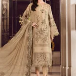 MARIA B Unstitched Sateen | Beige CST-712