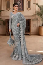 Maria B. Unstitched MBROIDERED - Blue BD-2602
