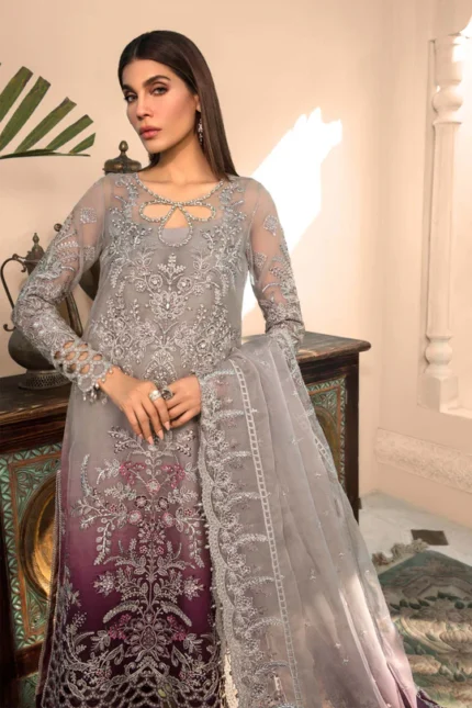 maria bUnstitched MBROIDERED - Plum BD-2605