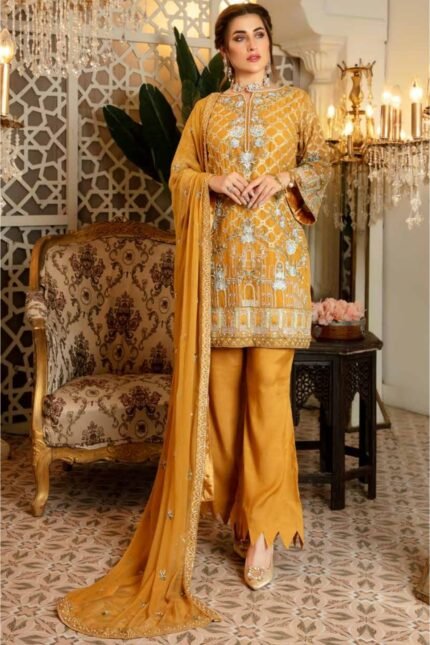 Isleen AI 01 Unstitched Embroidered Pure Chiffon