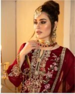 Isleen AI 02 Unstitched Embroidered Pure Chiffon With Hand Embellishments