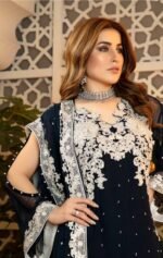 Isleen AI 03 Unstitched Embroidered Pure Chiffon With Hand Embellishments