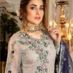 Isleen AI 06 Unstitched Embroidered Pure Chiffon With Hand Embellishments