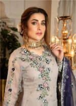 Isleen AI 06 Unstitched Embroidered Pure Chiffon With Hand Embellishments