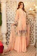 Isleen AI 07 Unstitched Embroidered Pure Chiffon With Hand Embellishments
