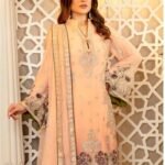 Isleen AI 07 Unstitched Embroidered Pure Chiffon With Hand Embellishments