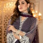 Isleen AI 08 Unstitched Embroidered Pure Chiffon With Hand Embellishments