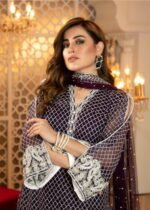 Isleen AI 08 Unstitched Embroidered Pure Chiffon With Hand Embellishments