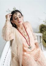 Mastani By Bin Rashid Unstitched Organza 3Pcs Suit - Image 5