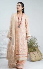 Mastani By Bin Rashid Unstitched Organza 3Pcs Suit - Image 4