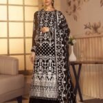 Noor E Rang By Zarif Luxury Unstitched Chiffon 3Pc Suit ZF-11 Riwaj