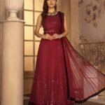Noor E Rang By Zarif Luxury Unstitched Chiffon 3Pc Suit ZF-12 Afreen