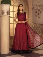 Noor E Rang By Zarif Luxury Unstitched Chiffon 3Pc Suit ZF-12 Afreen