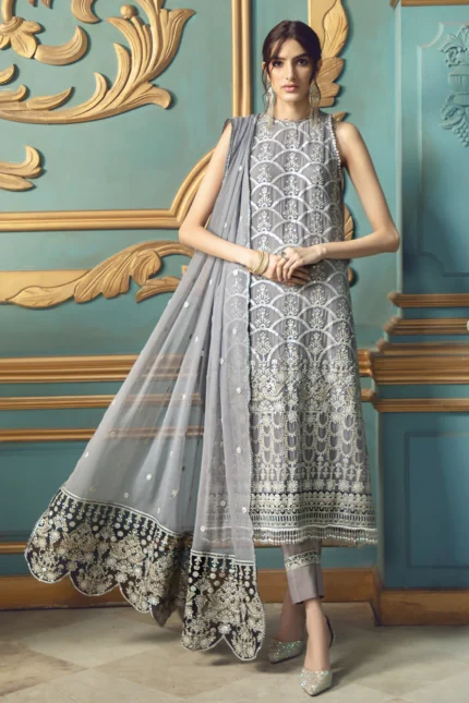 Rangrez by Zarif Festive Chiffon 3Pc Suit ZR-05 ESME