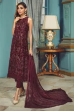 Rangrez by Zarif Unstitched Festive Chiffon 3Pc Suit ZR-06 Esme - Image 4