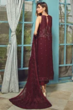 Rangrez by Zarif Unstitched Festive Chiffon 3Pc Suit ZR-06 Esme - Image 8