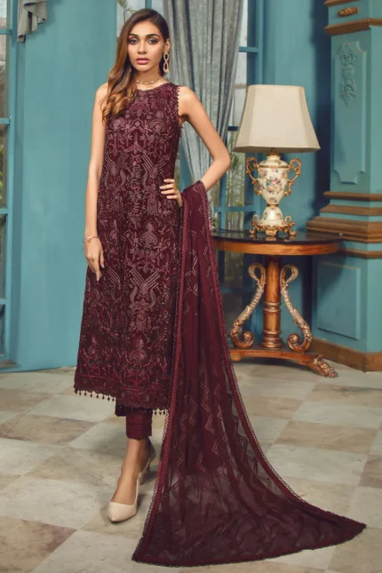 Rangrez by Zarif Festive Chiffon 3Pc Suit ZR-06 IRENE