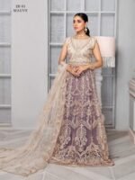 ZARIF Bahaar Unstitched Formal Embroidered 3Pc Suit ZB-01 Mauve - Image 4