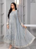 ZARIF Bahaar Unstitched Formal Embroidered 3Pc Suit ZB-05 SKYLER