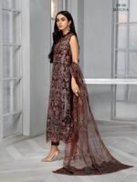 ZARIF Bahaar Unstitched Formal Embroidered 3Pc Suit ZB-06 Mocha - Image 5