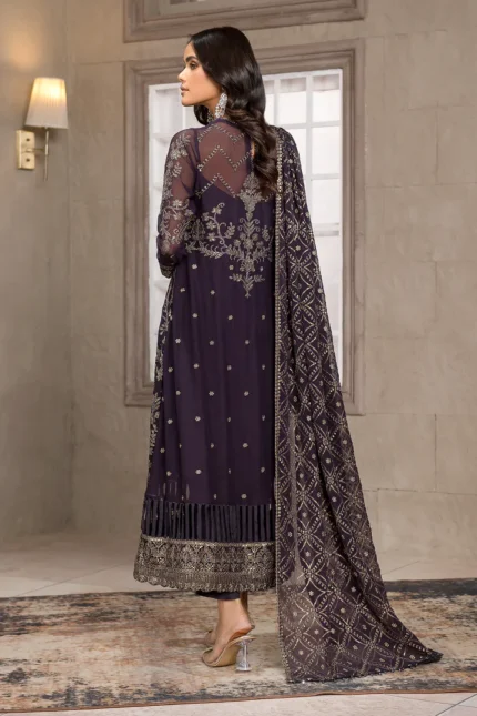 zarif Falak by Zarif Unstitched Festive Formal Chiffon Suit ZF 02 AZALEA