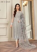 ZARIF Mehroze Festive Formals Unstitched Suit ZMF-01 Grace - Image 5