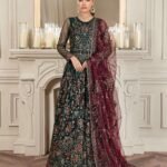 ZARIF Mehroze Festive Formals Unstitched Suit ZMF-03 PINE GREEN