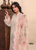 Maria B. Unstitched MBROIDERED - Off White BD-2604 - Image 4