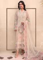 maria b Unstitched MBROIDERED - Off White BD-2604