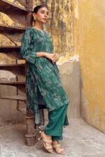 Gul Ahmed 3PC Digital Printed Dobby Linen Unstitched Suit LT-32013 A - Image 3