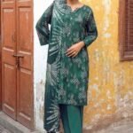 Gul Ahmed 3PC Digital Printed Dobby Linen Unstitched Suit LT-32013 A