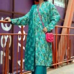 Gul Ahmed 3PC Digital Printed Dobby Linen Unstitched Suit LT-32009 A